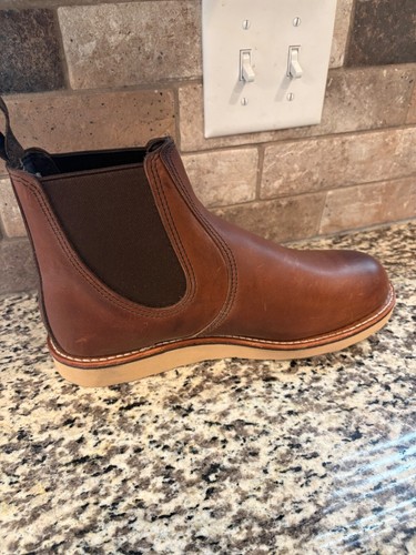 Red Wing Heritage Classic Chelsea Boots Mens Size 8D Brown Leather Made in USA - Picture 4 of 10