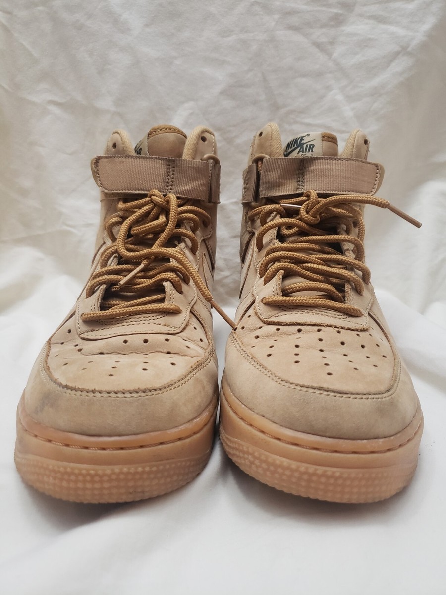 靴 Nike Air Force 1 HIGH 07 LV8 FLAX WHEAT Size 8 - Nike Air Force 1 High '07 LV8 WB Flax 2017 Wheat
