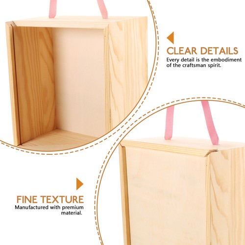 Keepsake Boxes for Women Jewelry Trinket Craft with Lids Small Wood - Picture 10 of 12