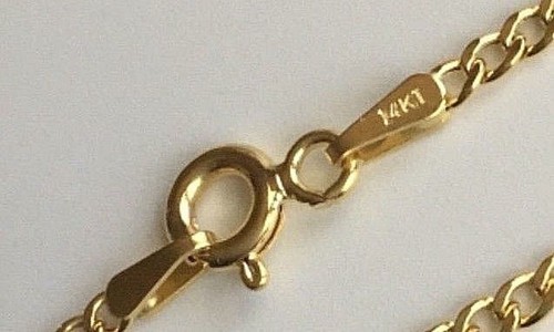 Collana con ciondolo ovale Gesù Cristo in oro massiccio 14 carati - catenina 20" bordo 2 mm - PT338 - Foto 8 di 11