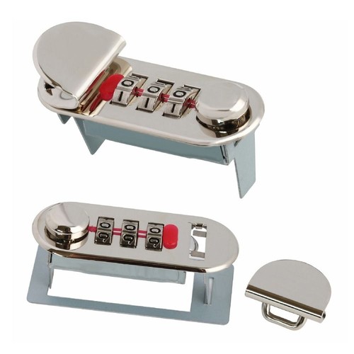 DIY Notepad Password Lock Waterproof Briefcase Lock Durable Alloy Lock Luggage - Photo 12/19