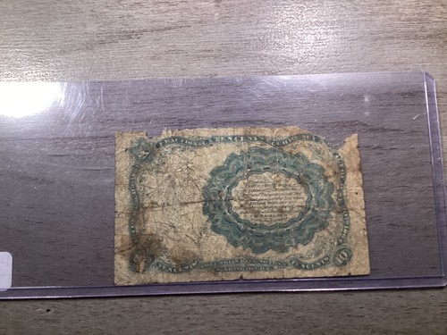 1874-U.S. Fractional Postal Currency 5th Issue 10c-FR# 1266-112223-18 - Picture 7 of 8