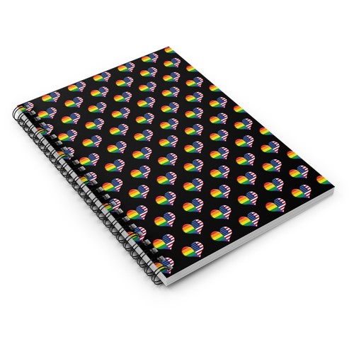 Cuaderno Espiral Orgullo Línea Reglada Bandera de América Bandera Gay Diario LGBT - Imagen 4 de 6