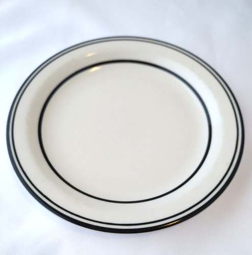 Vintage Buffalo 406B Plate Restaurant Ware China 5 1/2" Striped Rim Glossy - Picture 8 of 9