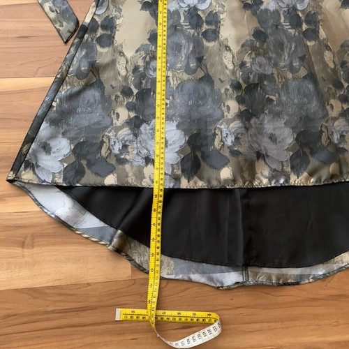 Leslie Fay Dress Fit And Flare Metallic Black Gold Silver Size 6 Sleeveless NWT - Picture 8 of 14