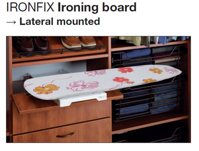 Ironing Board Shelf Mounted Space Saving Solution In Your