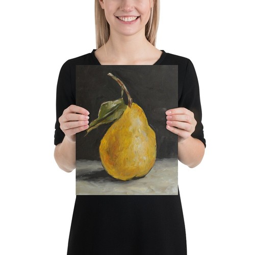 Pear Painting Giclée Fine Art Print Still Life for Kitchen Farmhouse Wall Decor - Bild 4 von 8