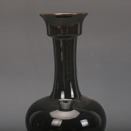 11.2“ Old Chinese  Song dynasty Black glaze Engraving bottle - Picture 9 of 9