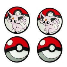 Espeon Pokemon with Pokeballs For Crocs Shoe Charms Jibbitz - 4 Pieces