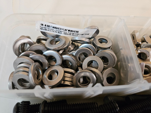 Large Lot Fasteners SS/Alloys Hex Button Screws Square Nuts Washers 10/32- 5/16 - Picture 2 of 24
