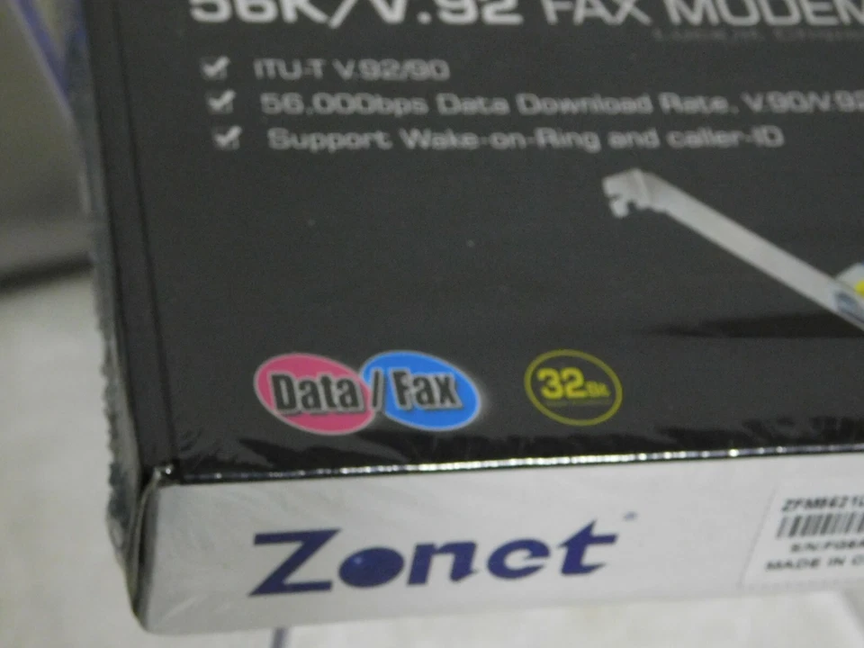 Zonet Modem Zfm5621Lt 56K V.92 Fax Modem Lucent Chipset by ZONET Networking - Image 4 of 4
