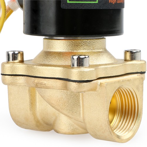 U.S. Solid Electric Solenoid Valve 3/4 inch Brass 110V AC - Picture 6 of 7