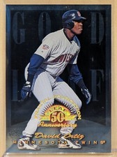 1998 Leaf Fractal Foundation GOLD LEAF ROOKIE #183 David Ortiz HOF RARE /3999