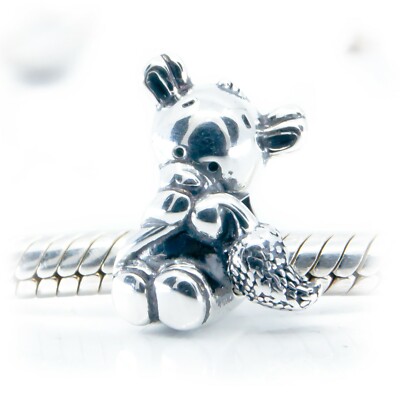 Eichhörnchen 925 Sterlingsilber Charm für Armband Wald Tiere niedlich Chipmunk 