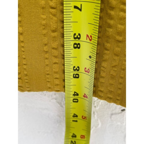 Free People Womens Crew Neck Puff Sleeves Long Dress Mustard Sz XSmall - Picture 4 of 11