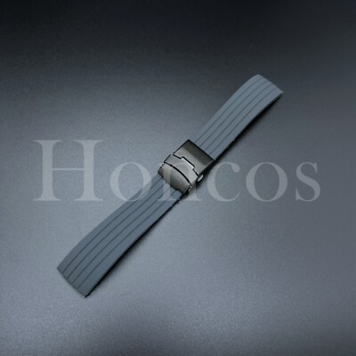 18 20 22 MM Silicone Rubber Watch Strap Band Waterproof Clasp Fits Casioak Gray