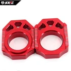 Red Axle Chain Adjuster Blocks Set For HONDA CR125 CR250 CRF250R/X CRF450R 450X