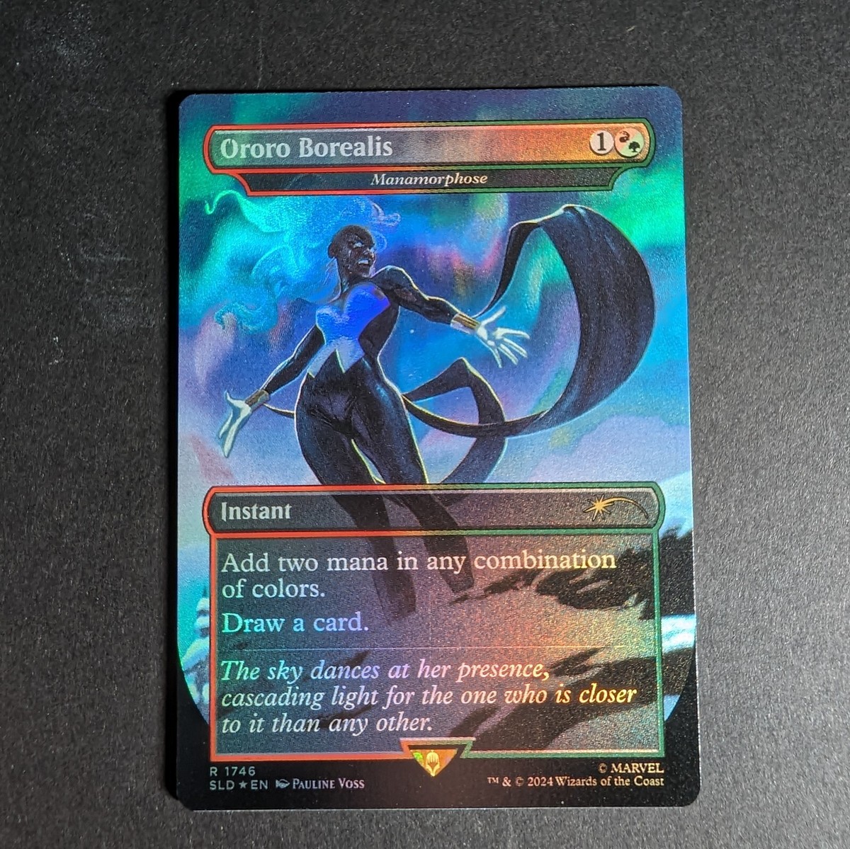 Ororo Borealis Storm MTG Secret Lair Marvel Card Rainbow