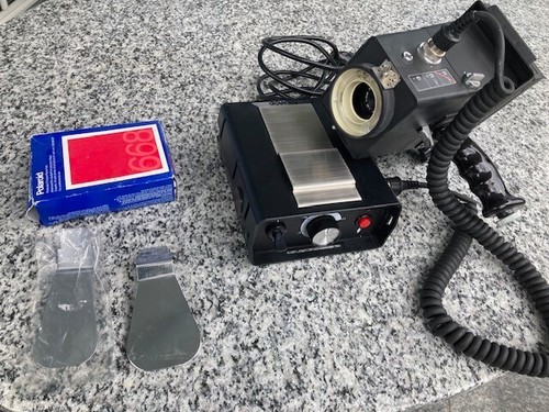 Polaroid CU-5 Land Sofortbildkamera + Blitzgenerator + Zubehör RARITÄT - Bild 6 von 7