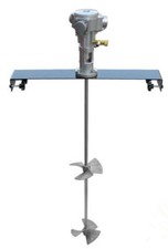 50gallon Pneumatic Mixer Horizontal Plate Rung Dope Tank Barrel Aluminum Alloy