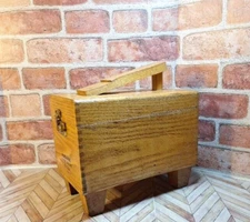 Esquire Shoe Valet De Luxe Wooden Box Shoe Shine Kit W/Brushes Polish Cloth USA