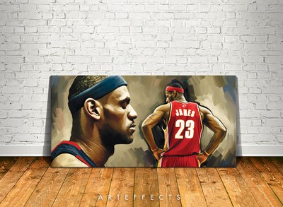 Lebron James Canvas High Quality Giclee Print Wall Decor Art Poster Artwork Ebay