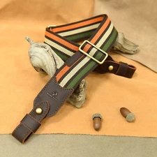 Cotton Leathert Rifle Gun Carry Sling Shotgun Shoulder Straps Native /Colorful