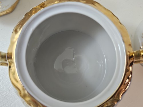 BETSONS JAPAN HAND PAINTED DEMITASSE TEA SERVICE SET FRAGONARD COURTING COUPLE - Picture 19 of 24
