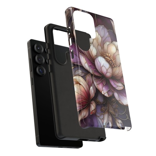 Magnolia Flower Phone Case, Faux Mother of Pearl Floral Cover | X160 - 第 185/271 張圖片