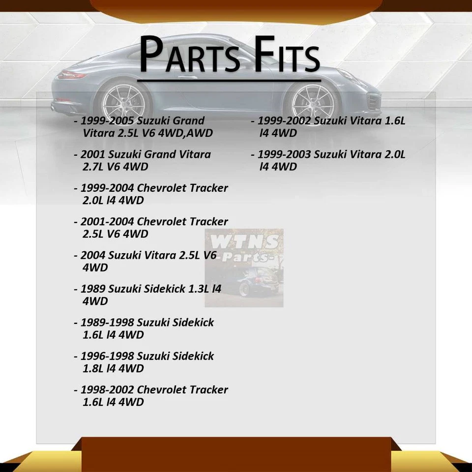 Caja de transferencia sello de eje de salida delantero exterior para Suzuki Sidekick 1989 1,3 L 4x4 Foto 2 de 4