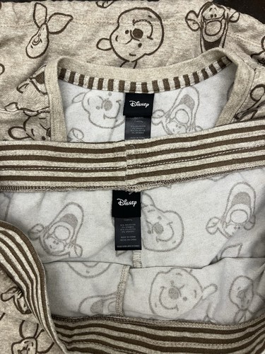 Pijama Disney Winnie The Pooh 2 Piezas Adulto Talla XXL Marrón Doble - Imagen 10 de 11