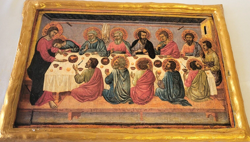 Icona Ultima Cena Mystikos Deipnos Monastero Ecclesiastico Museo Targa Arte - Foto 2 di 7