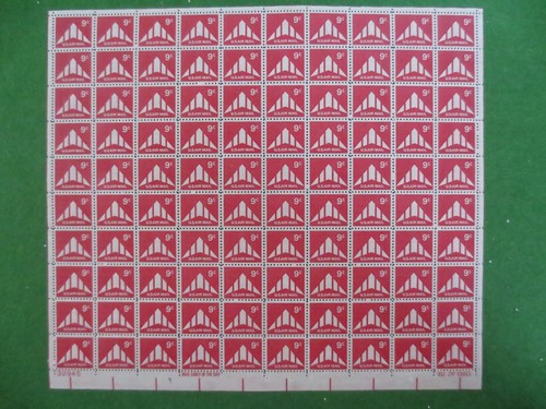 Doc Sc# C77 Delta Wing Airmail 9¢ 1971-73 Sheet of 100 MNH