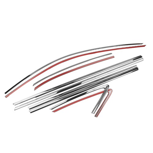 For Audi A3 S3 Sedan 2015 2016 2017 2018-2020 Black Car Window Trim Strip Cover - Picture 4 of 12