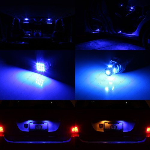 Paquete de 15 luces interiores LED azules para Nissan Murano 2003-2007 + herramienta de palanca - Imagen 4 de 7