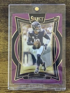 2024 NFL Select Caleb Williams RC Concourse Level purple /75 
