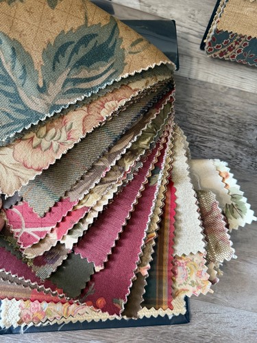 Ralph Lauren Vintage Fabric Sample Books 2000 9” x 12”  Set of 2 Prints & Solids - Picture 2 of 10