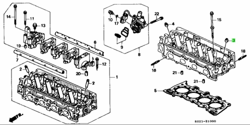Ventilschaftdichtsatz - Ansaugseite - Honda Acty Truck HA3, HA4 Modelle - 1990-1999 - Bild 2 von 2