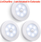 3 PK Vont Motion Sensor Closet Wall Light Work Great Stuck Under Kitchen Cabinet