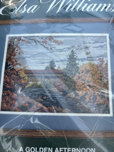 Puente Elsa Williams Needlepoint GOLDEN TARDE 12x9 Nuevo - Imagen 2 de 4