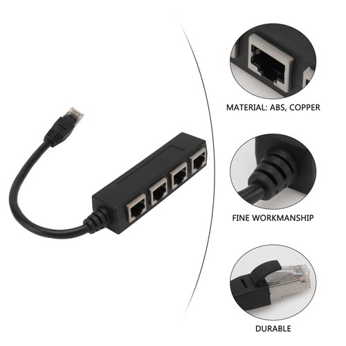 Port dystrybutora Podwójny rozdzielacz Ethernet Biuro Kabel sieciowy Akcesoria - Zdjęcie 4 z 12