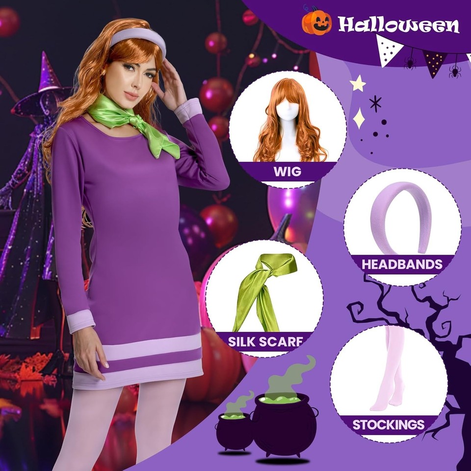 Halloween Costume for Women Sexy Anime Characters 3X-Large, Deluxe Purple | eBay