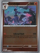 Ceruledge 020/094 Uncommon Phantasmal Flames Pokemon Reverse Holo Near Mint