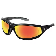 Mcr Safety Rp21r Swagger (Rp2), Safety Glasses, Anti-Scratch, Red Mirror Lens,