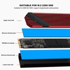 M.2 NVMe Wärmesenker Aluminiumlegierung Silikon Thermal Pad SSD Wärmesenke Mit
