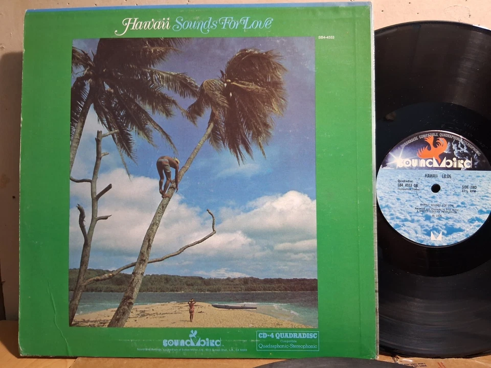 SOUND BIRD 4553 HAWAII SOUNDS FOR LOVE Environmental 1975 Quad VG++ TO NM - Image 2 of 2