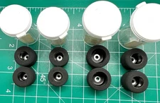 JK Products Slot Car Wheels/Tires Lot - 1/32 Scale - Four Pairs