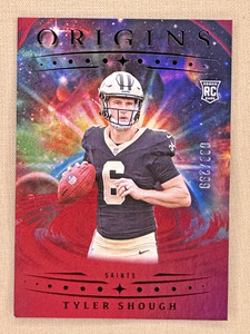 2025 Panini Origins Tyler Shough RC Holo Red /299 New Orleans Saints QB #117