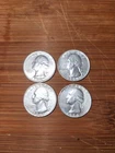 1961 1964 Washington Quarters Lot - 90% Silver-Four (4) coins total