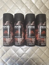Axe Fine Fragrance Collection Body Spray Fire Santal 4 Oz 72H Fresh Lot Of 4